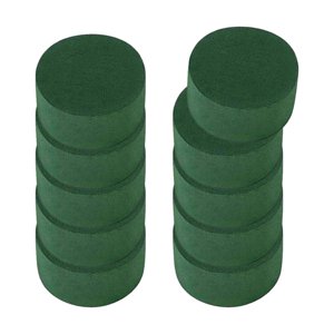Magideal - 10 Piezas De Espuma Floral Redonda, Bloques De Espuma De Flores Redondas Diy Para Flores Artificiales, Ladrillos De Espuma De Plantas Artesanales Para