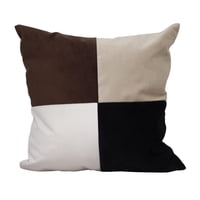 Máxima Design - Cojín Amapola Beige Blanco Café Negro Felpa 50X50 Cm