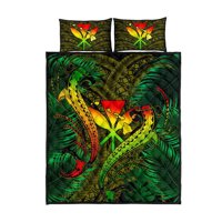 Milsleep - Juego De Cama Edredón Hawaii Shark Polynesian Tropical - Reggae