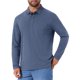 thumbnail image 5 of INSPIRE CHIC Camisetas de Polo de Golf de Manga Larga con Bolsillo y Botones en Contraste para Hombre S Azul Oscuro, 5 of 6