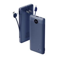 Cargador Portátil Vrurc De 10000 Mah Con Cables Y Enchufe Integrados