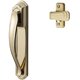 thumbnail image 1 of Juego de manijas Ideal Security DX en bronce brillante para puerta de tormenta, 1 of 5
