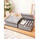 thumbnail image 3 of Pack De 2 Canastillos Organizador 32cmx26cm Color Gris, 3 of 4