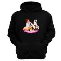 Genérico - Polerón Canguro Veterinaria Negro Talla S Unisex