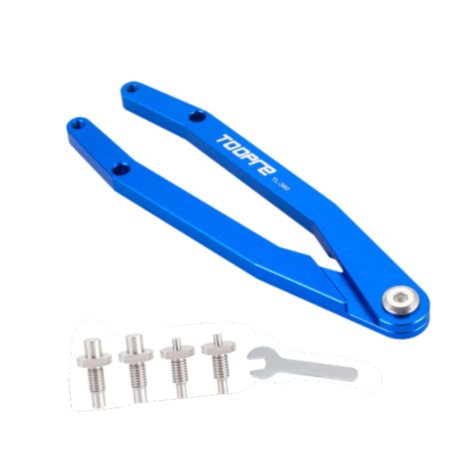 Magideal - Juego De Llaves De Gancho Con Pasador De Bicicleta Con Llave De Instalación Accesorios De Reparación Portátiles Tornillos Reemplazables Llave De Doble