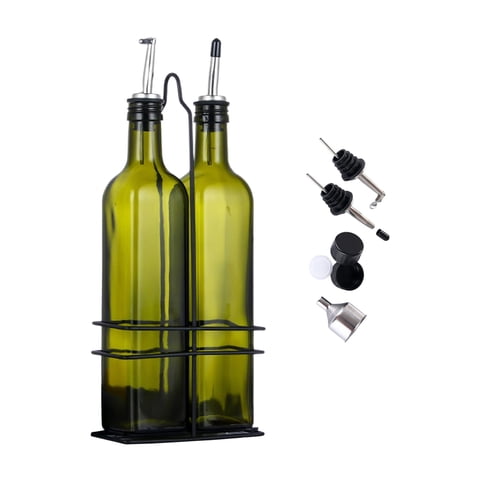 Bothyi - 2 Botellas De Aceite De Oliva, Dispensador De Salsa De Vinagre De 500Ml Para Asar