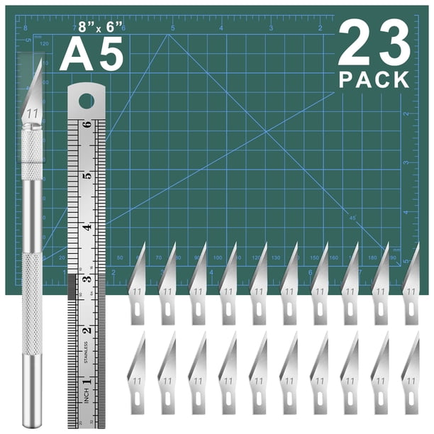 Cuchillo Exacto DIYSELF Kit de 23 Piezas para Arte y Scrapbooking