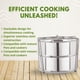 thumbnail image 5 of Insertos apilables LNM Steamer Cooker de acero inoxidable de 8 qt, 5 of 8