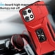 thumbnail image 5 of Funda Armada para Motorola Moto G Play 5G 2025 con Tapa Deslizante y Soporte Magnético Giratorio Rojo, 5 of 5