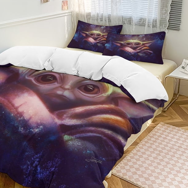 Baby Yoda 3-Piece Bedding Set Soft Warm And Comfortable Bed Set