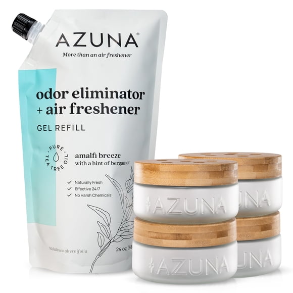 Kit de 4 Ambientadores Azuna para 4 Habitaciones 4x237ml en Gel