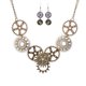 thumbnail image 3 of steampunk surtido tama?o engranajes reloj reloj hora collar pendientes conjunto de joyas, 3 of 3