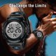 thumbnail image 2 of L LAVAREDO Reloj digital deportivo militar para hombre resistente al agua, 2 of 3