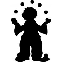 Rienda Libre Graphics - Decomural Juggling Clown Circus Ws-18027