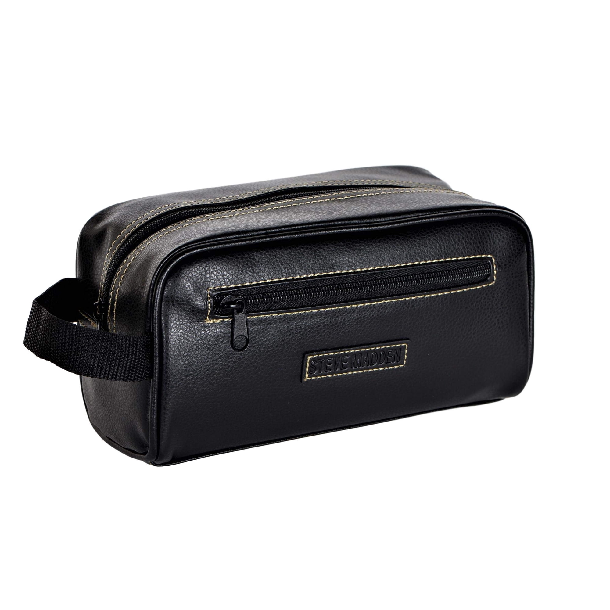 Kit De Viaje Steve Madden De Cuero Vegano Negro Para Hombre