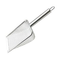 Ioensy - Recogedor De Arena Para Gatos De Acero Inoxidable, Recogedor De Arena De Metal Para Gatos, Acuario, Gatito, 3,8Mm X 3,8Mm