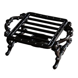 Magideal - Calentador De Tetera De Hierro Fundido, Tetera, Base De Calefacción, Soporte Para Calentar Velas, Soporte Para Calentador De Tetera Para Cocina De Cam Cuadrado
