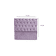 thumbnail image 2 of Cama Plaza y Media Con Respaldo y base de 105 X 190cm Tapizada en Felpa Morado Claro, 2 of 5