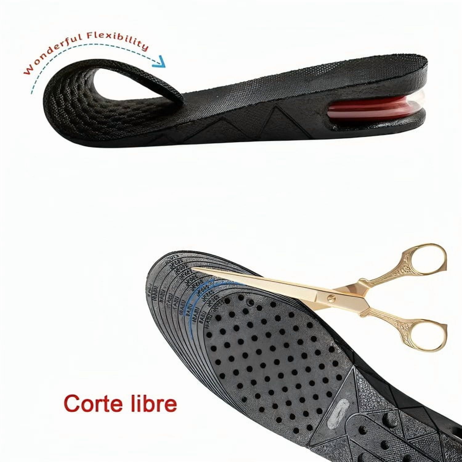 Genérico - Plantillas De Altura Poliuretano Aumenta Estatura 6cm