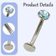 thumbnail image 4 of Piercing Para Ombligo De Titanio F136, Corrugado Al Agua, Con Diamante Checo, Aleación De Titanio G23, Para Cuerpo, Joyería, Anillo De Suspensión Para Ombligo., 4 of 5