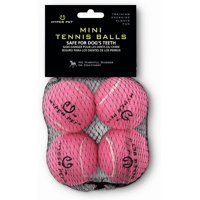 Pelotas De Tenis Hyper Pet Mini Para Perros Con K9 Kannon Mini Pink, Paquete De 4