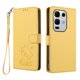 thumbnail image 1 of Funda de Gato tipo Libro para Infinix Note 50S, Amarillo, 1 of 6