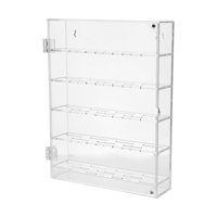 Magideal - Vitrina Para Monedas, Caja De Almacenamiento De Monedas, A Prueba De Polvo, Caja De Exhibición De Medallas De 5 Filas Para Regalo De Coleccionista De Claro