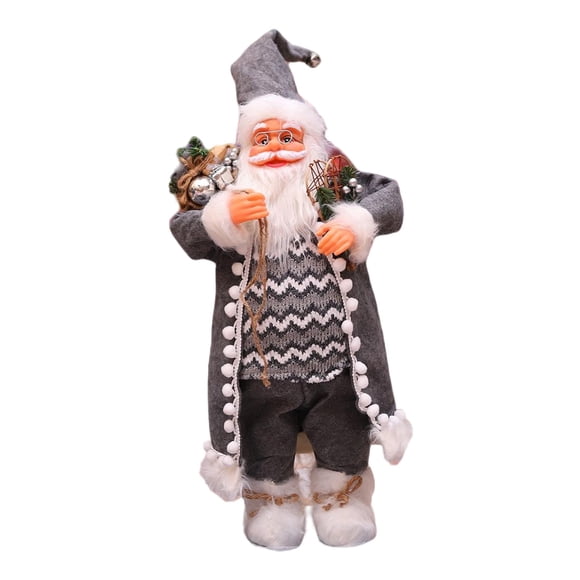 Mu?eco De Papá Noel De Pie, Figura Decorativa De Navidad Para Fiesta En Casa, Interior, 30cm