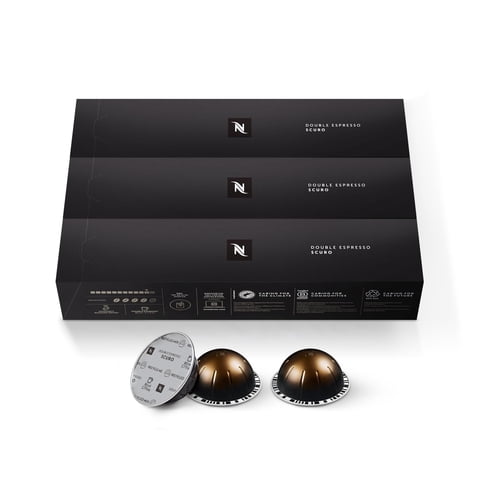 Cápsulas De Café Nespresso Vertuo Double Espresso Scuro X30
