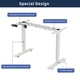 thumbnail image 2 of 48"×24" Oak Color Electric Standing Desk Height Adjustable Desk for Home and Office Computer Table Gaming Desk Modern Lift-up Desk, 2 of 3