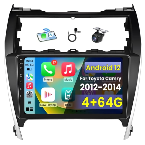 Radio para auto Jerqry Toyota Camry 2012-2014 10" HD Android
