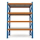 thumbnail image 3 of X2 Rack Metálico Industrial 4 Niveles 150x200x50 cm Azul/Naranja, 3 of 4