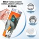 thumbnail image 5 of ¡Horton Escucha a Quién! Vaso aislado de acero inoxidable con asa, diseño temático, regalo para familia, amigos y fans; incluye pajita y encaja en el portavasos estándar, 40 oz, 5 of 6