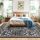 thumbnail image 3 of Alfombra de Área PLHXFR 140x183 cm Floral Lavable Boho, 3 of 9
