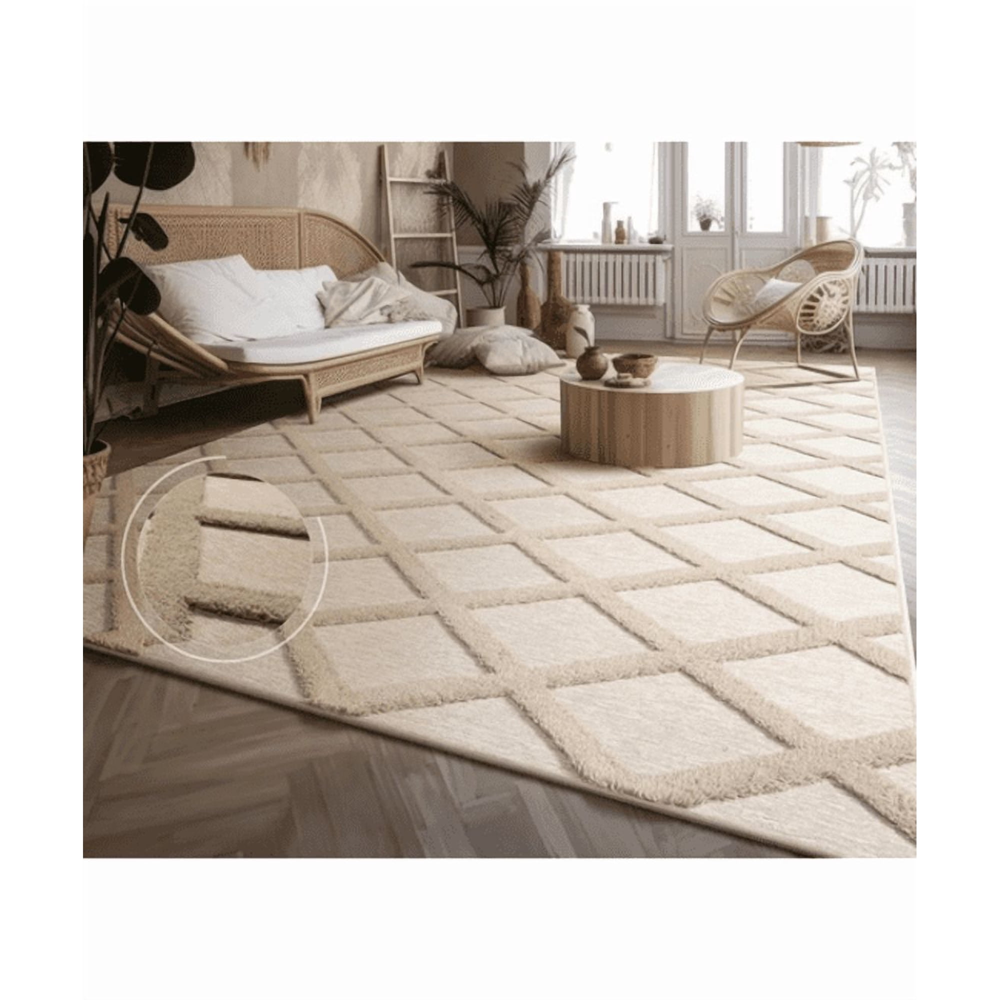 Genérico - Alfombra Living Jacquard 160x200cm Diseño 6