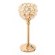 thumbnail image 3 of Candelero De Cristal Candelabro Candelabro Centro De Mesa Banquete Dorado 21.5cm, 3 of 5