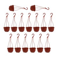 Ioensy - 15 Maceteros Colgantes Con Drenaje Para Jardinería Interior Y Exterior