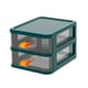 thumbnail image 2 of Caja De Almacenamiento De Mesa, Organizador De Escritorio Para Baño, Maquillaje, Oficina, 2 Capas, Verde, 2 of 3