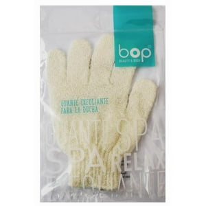 Bop - Guante De Ducha Exfoliante Blanco Borrar
