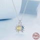 thumbnail image 4 of Collar Plata 925 Doble Dije Sol Luna y Estrellas Mujer Joyas plateado Talla única, 4 of 4