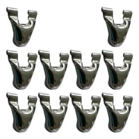 Magideal - 10 Piezas De Lámparas De Bombo Piezas De Tambor De Tambor De Reparación De Accesorios De Accesorios De Metal Sólido Juego De Batería De Percusión Ganc Estilo C