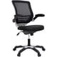 thumbnail image 1 of Silla de oficina Modway Edge con respaldo de malla blanca y asiento de vinilo negro, 1 of 9