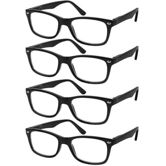 Set de 4 gafas de lectura Success Eyewear negras +2