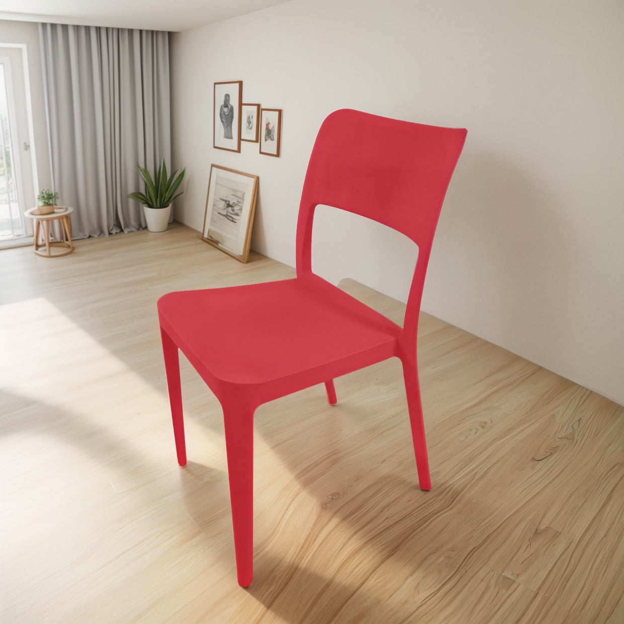 Silla Plástica Minimal Roja Dvp