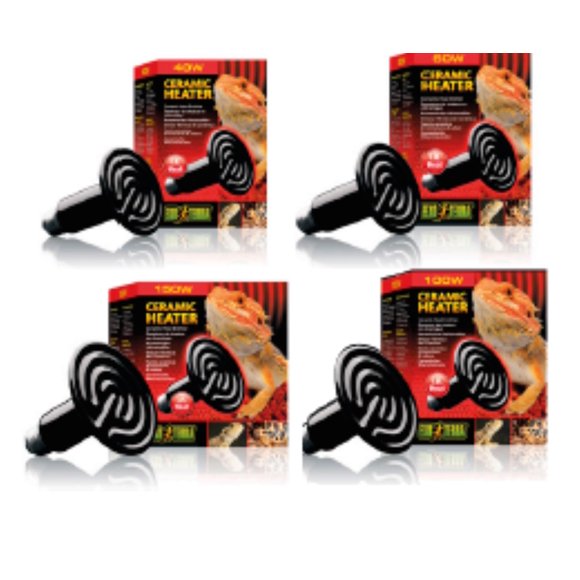 Paquete de lámparas Ceramic Heater de 40 W para Reptile Heat Exo Terra