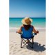 thumbnail image 2 of Silla Camping Azul Con Bolsa y Portavasos Plegable, 2 of 10
