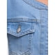 thumbnail image 5 of INSPIRE CHIC Chaqueta de Mezclilla para Mujer sin Cuello 2026 Cárdigan de Manga Larga Chaquetas de Jean M Azul Claro, 5 of 6