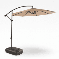 Javimate - Quitasol Lateral Terraza + Base 60Lt Café