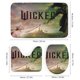 thumbnail image 3 of Wicked película-theme 4-Piece Shower Curtain Set with Rugs, Waterproof Bathroom Decor Set Includes Bath Mat, U-Shaped Rug, Toilet Lid Cover and Curtain with Hooks, 3 of 6