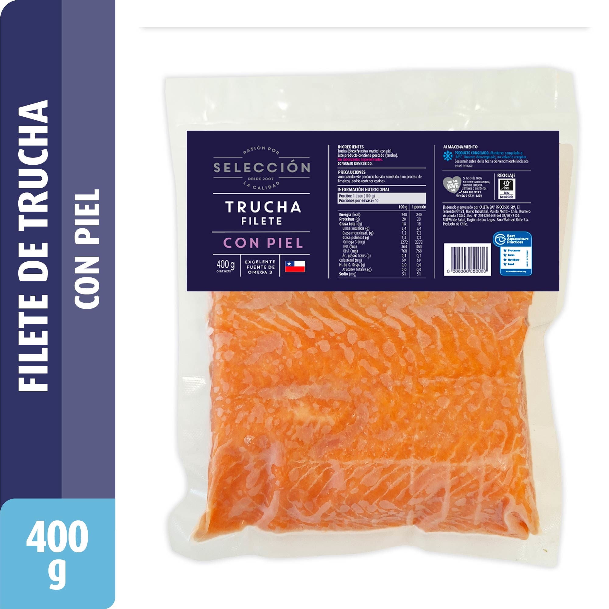 Trucha Filete 400 g Selección